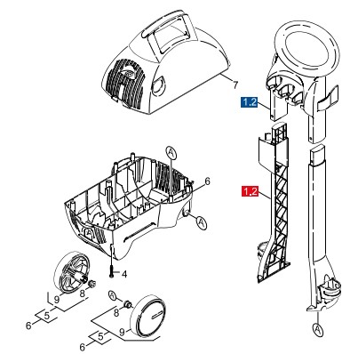 KARCHER K1.600 1.141-381.0 Parts list replacement pump manual